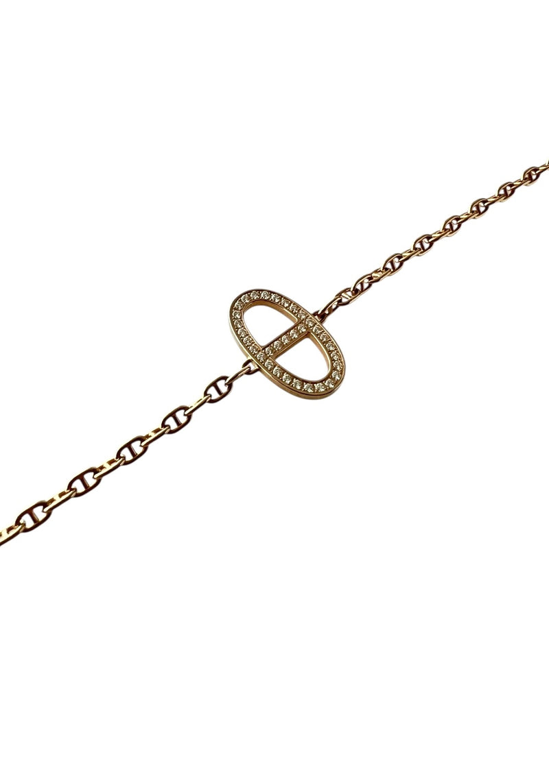 HERMES CHAIN D'ANCRE COUTOUR BRACELET S