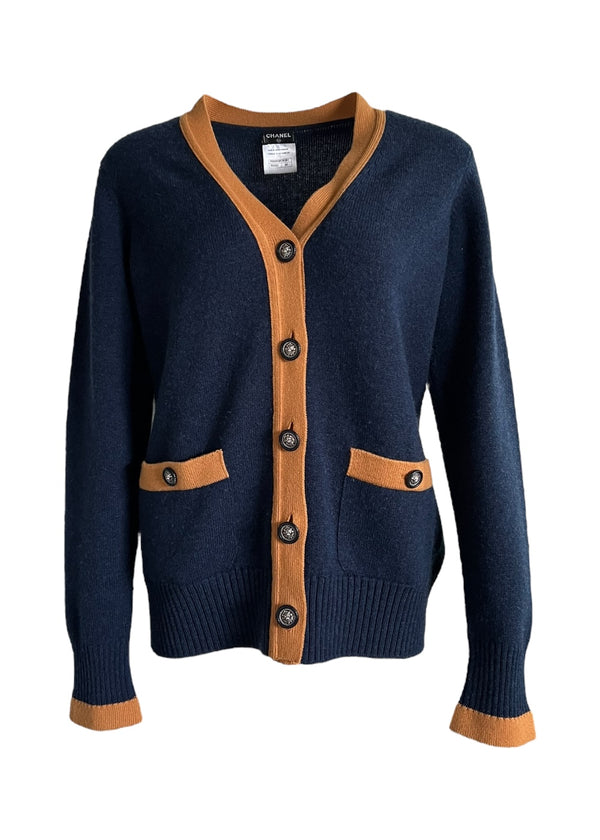 CHANEL CASHMERE CARDIGAN 40