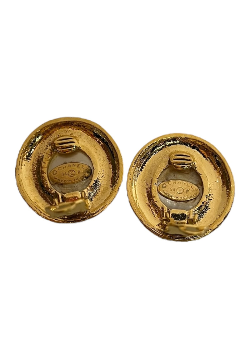 CHANEL PEARL VINTAGE EARRINGS