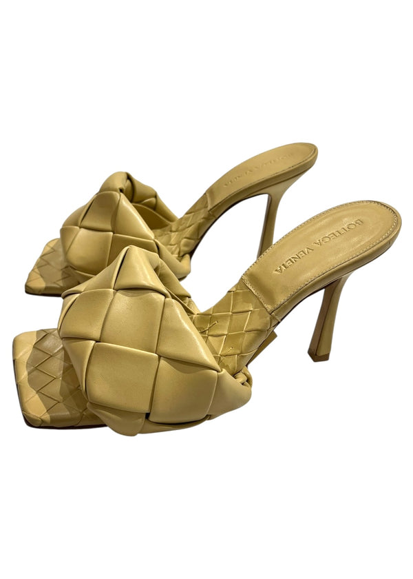 BOTTEGA VENETA QUILTED MULES 37.5
