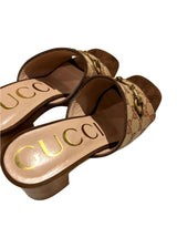 GUCCI GG CANVAS SANDALS 36
