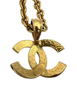 CHANEL VINTAGE CC PENDANT NECKLACK