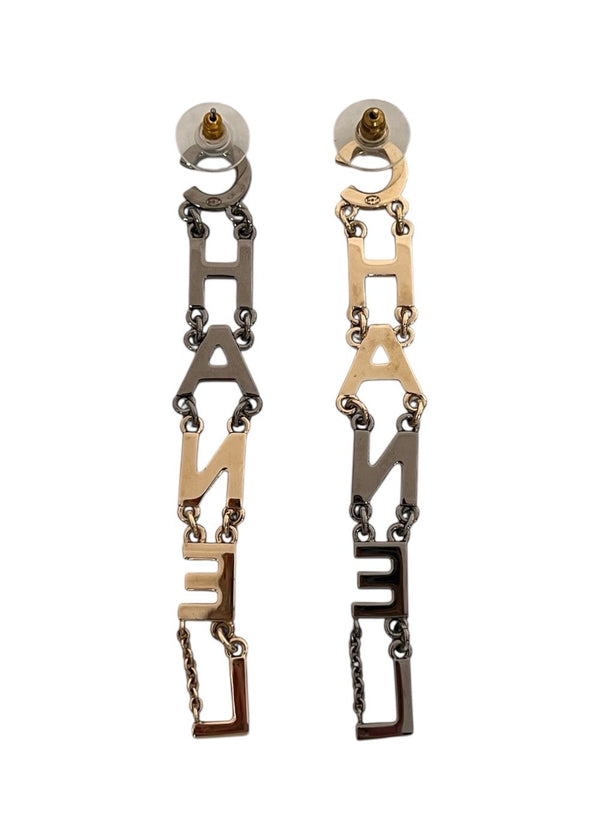 CHANEL LOGO EARRINGS