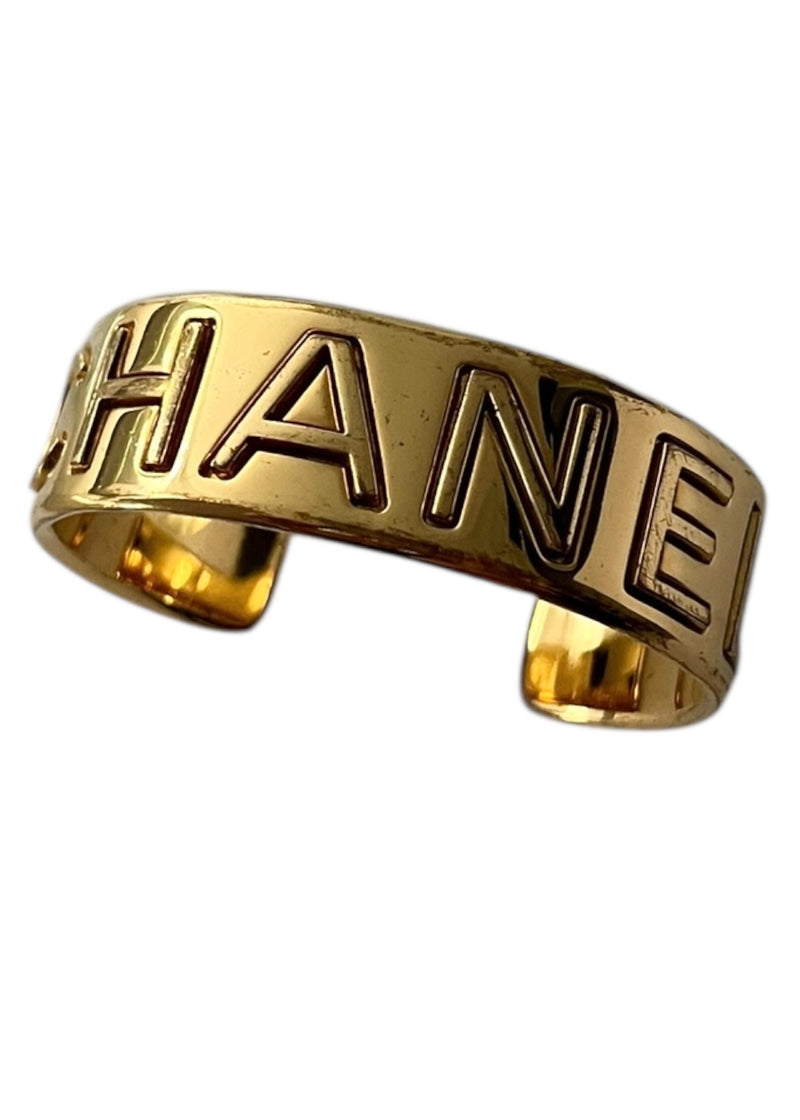 VINTAGE CHANEL LOGO BANGLE