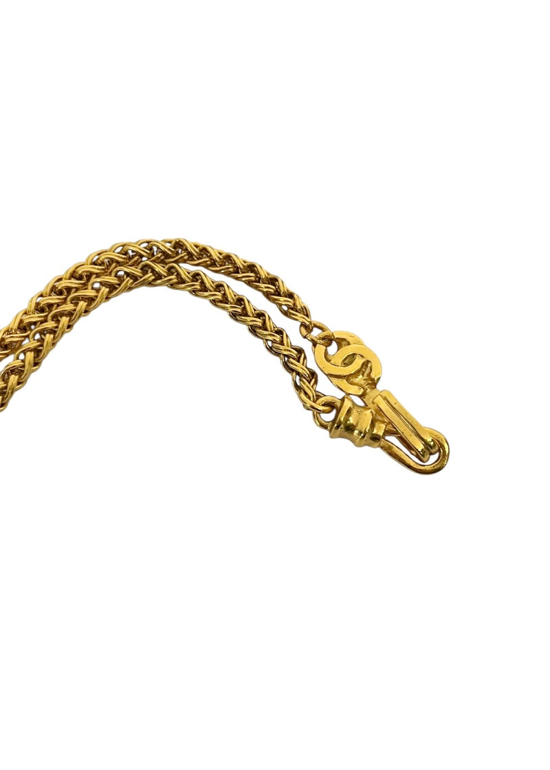 CHANEL BLUE STONE VINTAGE NECKLACE