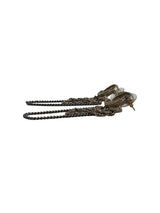 CHANEL CC RHINESTONE CHAIN DROP EARINGS